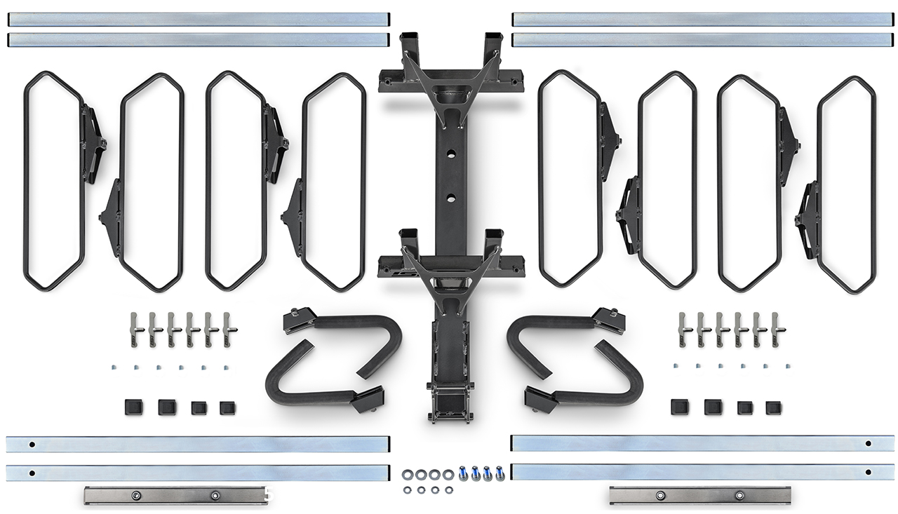 Four Bike Rack Layout