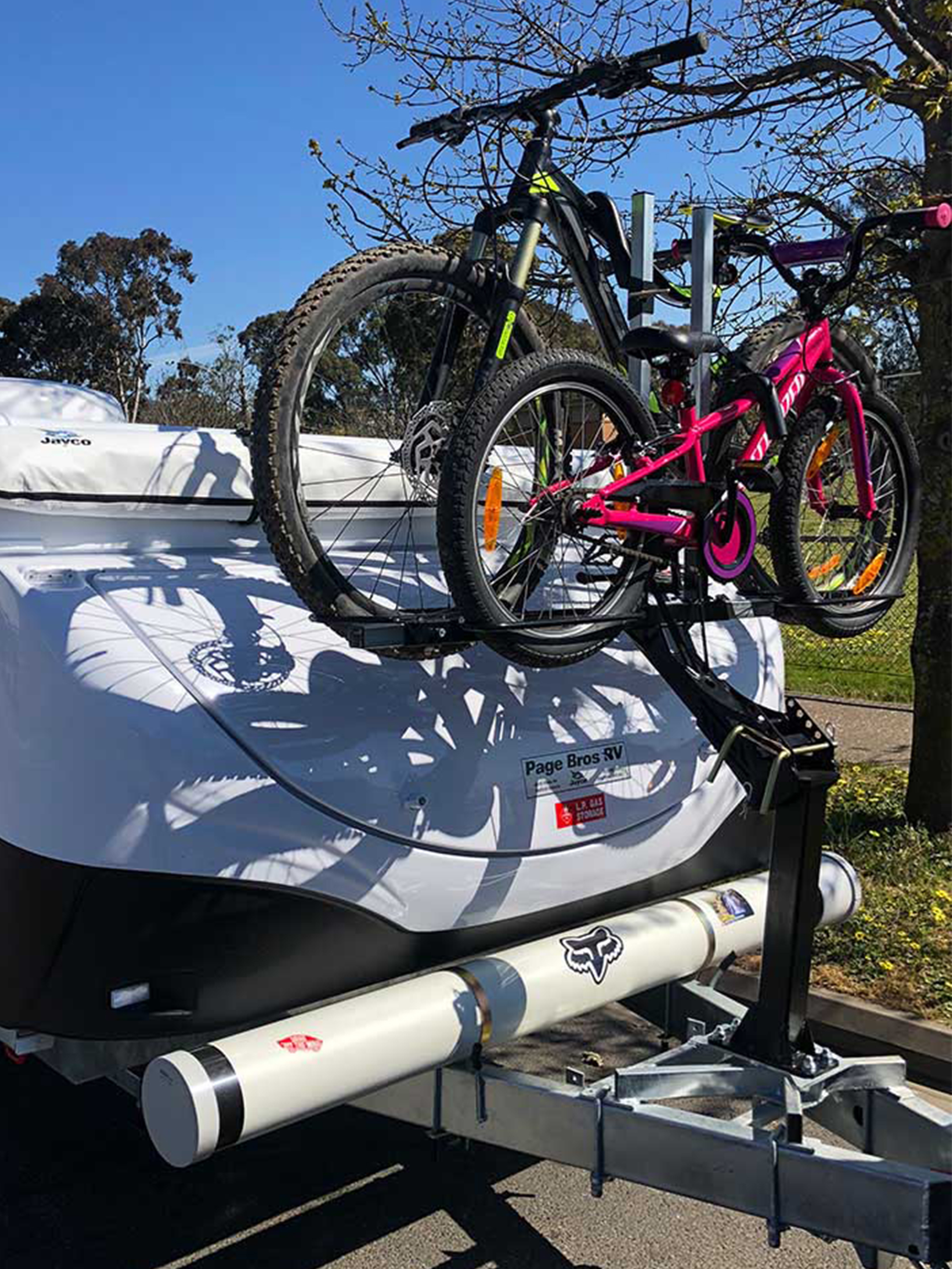 Jayco Swan | Two Bike Rack