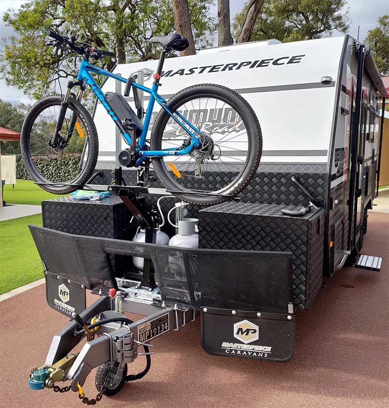 Bicycle Carrier for an Off-Road Caravan and Dodge RAM