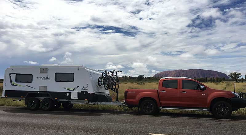 Bike rack for Jayco Expanda Outback and Isuzu D-MAX
