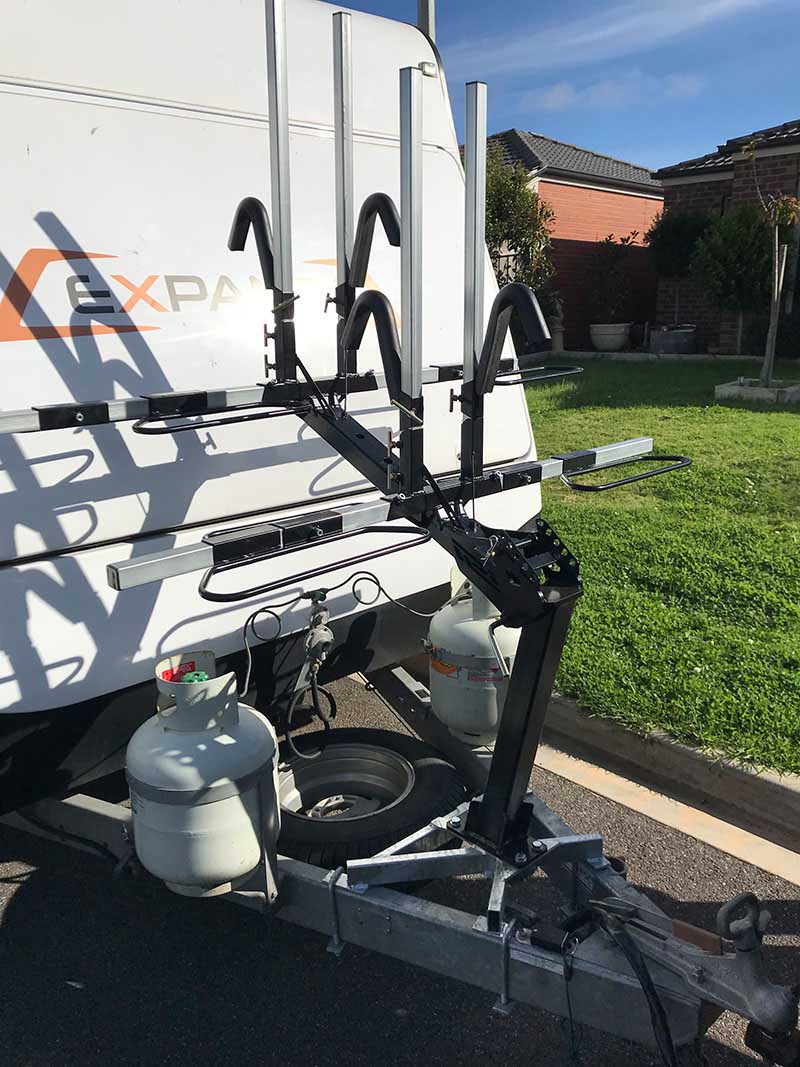 Bicycle Carrier for a Jayco Expanda Touring Caravan