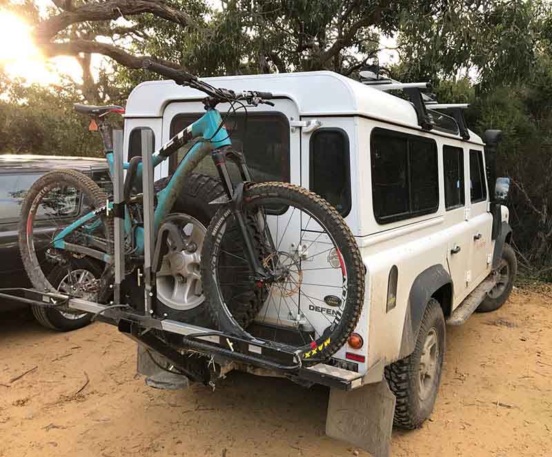 Extreme Duty 4x4x2-600-40 Bicycle Carrier for Land Rover