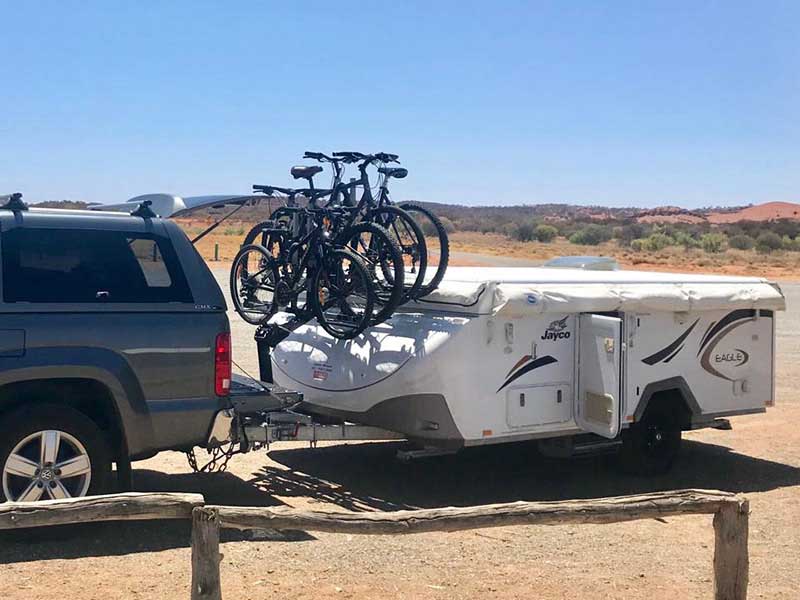 Four Bike Rack and Jayco Mount for Caravan and VW Amarok
