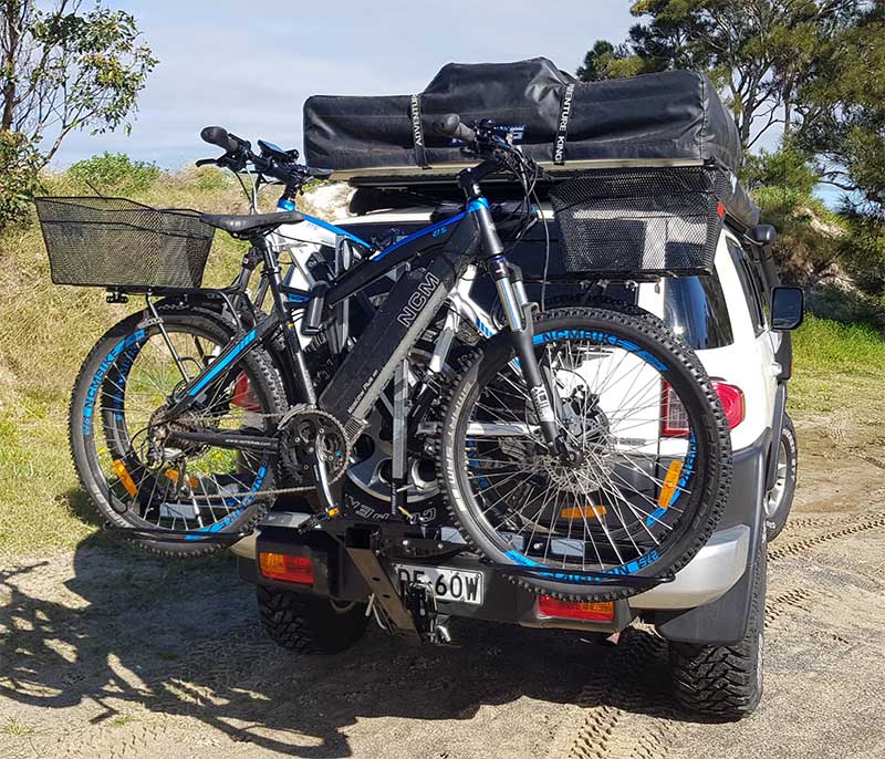 Bike Rack and Car Mount Kit for a FJ Cruiser