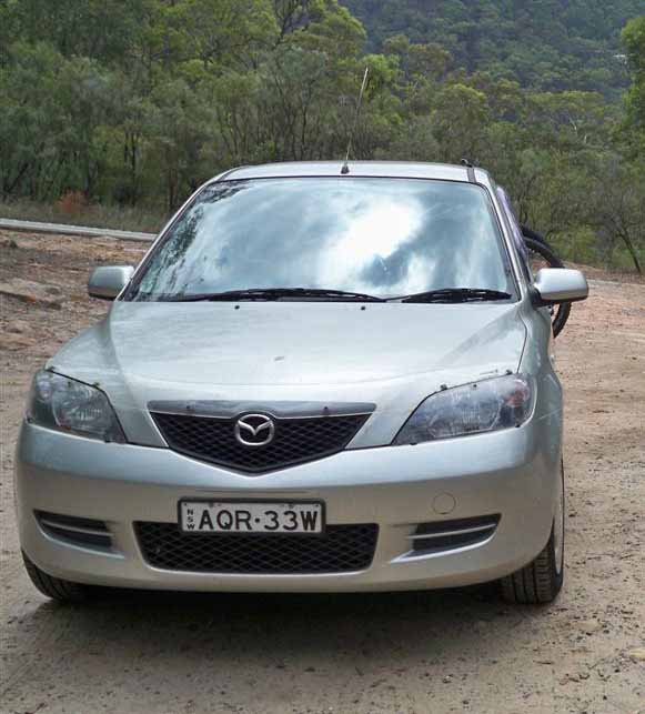 Example of an ISI Extreme Duty Off-Road Carrier - Compact Beam used on a Mazda 2