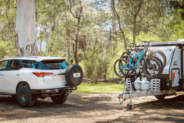 Car and Caravan Bike Rack Swapping