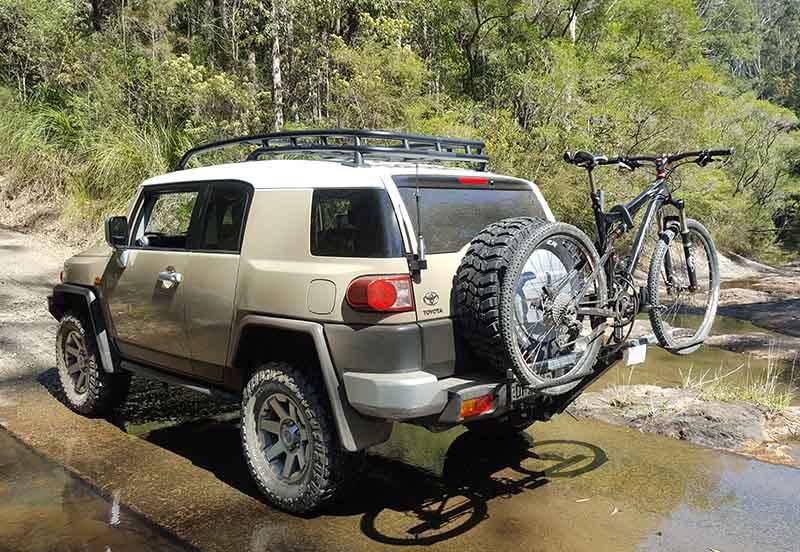 Two-Bicycle Carrier for a Toyota FJ Cruiser